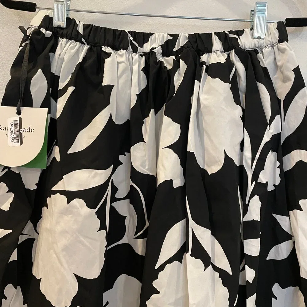 Classic Rose Midi Skirt - Kate Spade New York -Target Black/Cream - Picture 4 of 11
